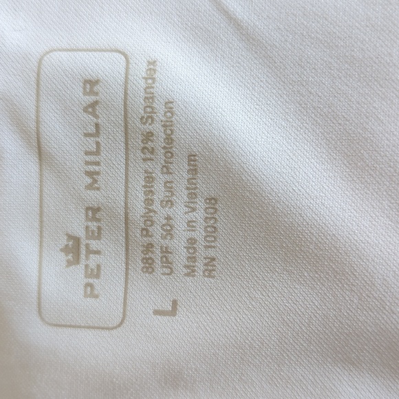 Peter Millar Crown Sport Billie Double Layer Tank UPF 50 Sun Protection White L - Picture 2 of 9